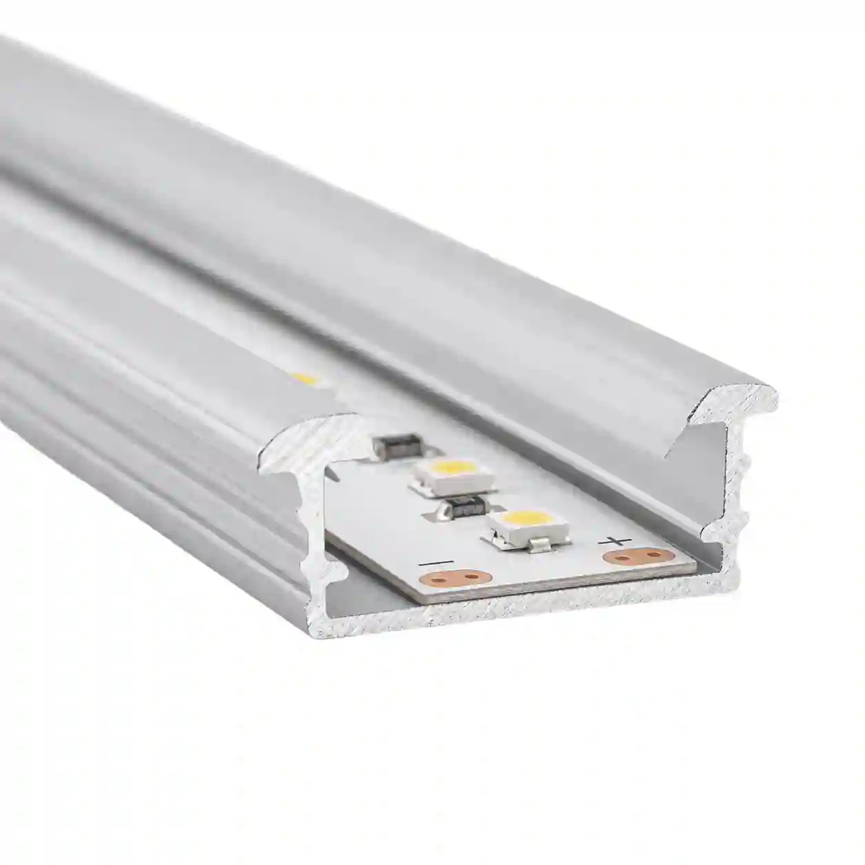 Technický průřez profilu UNI 19x8 vnější šíře 21mm dno 19mm kanál 16,6mm výška 8mm tloušťka dna 1,2mm